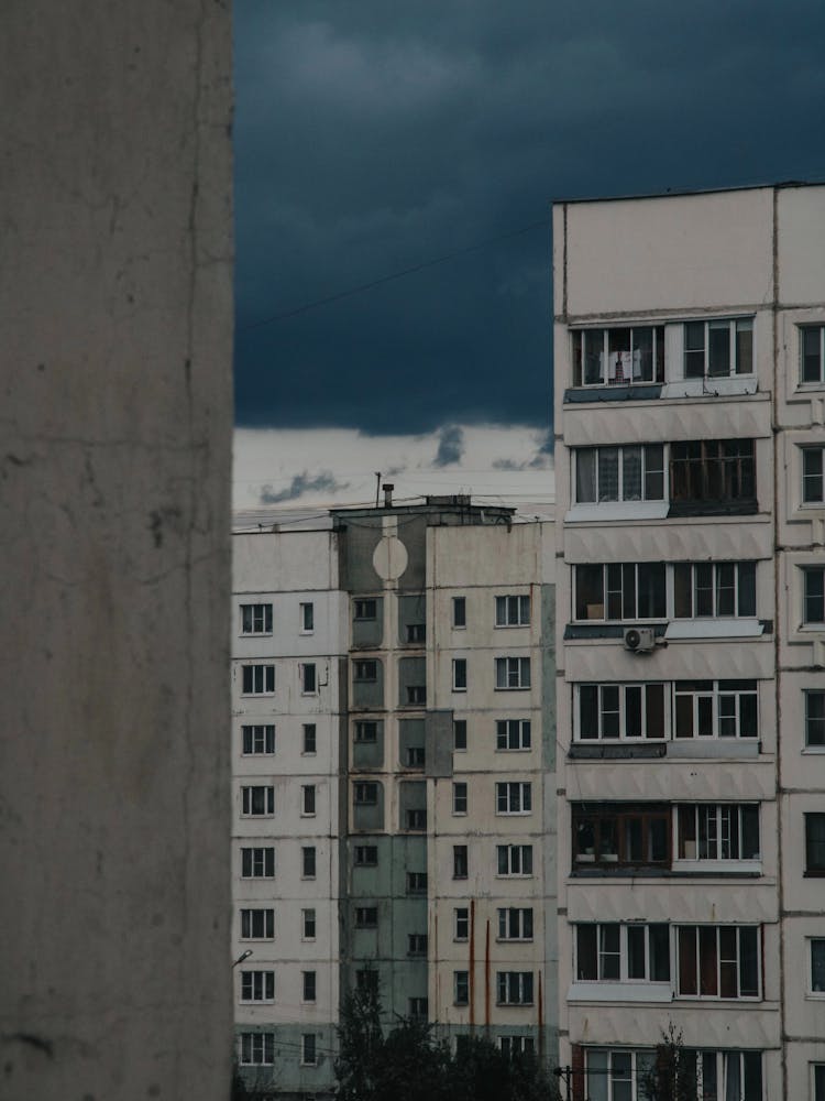 White Buildings In A City