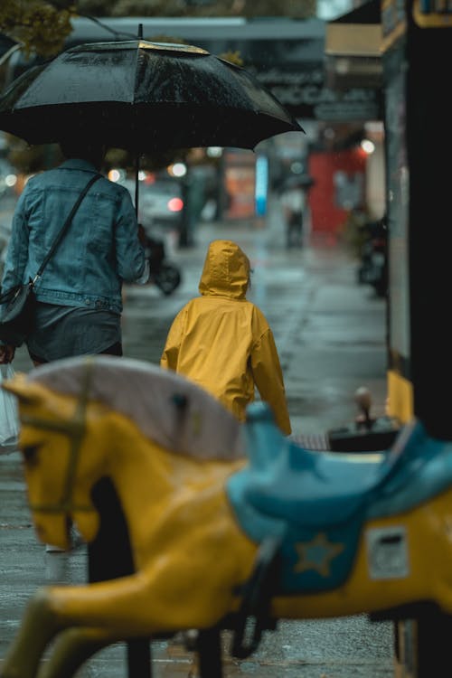 Free People Walking on the Street Stock Photo