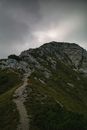 Footpath on Top of a Mountain