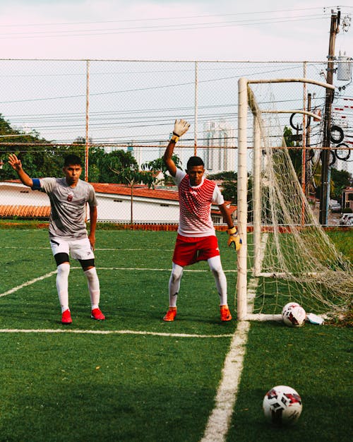 Free stock photo of soccer players