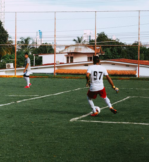 Free stock photo of soccer players