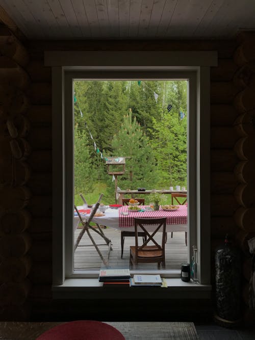 Foto stok gratis di luar rumah, jendela, kursi