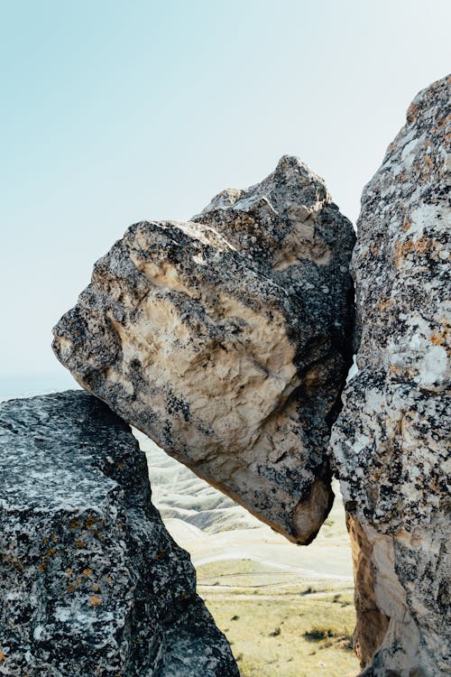 垂直拍摄, 岩層, 特写 的 免费素材图片