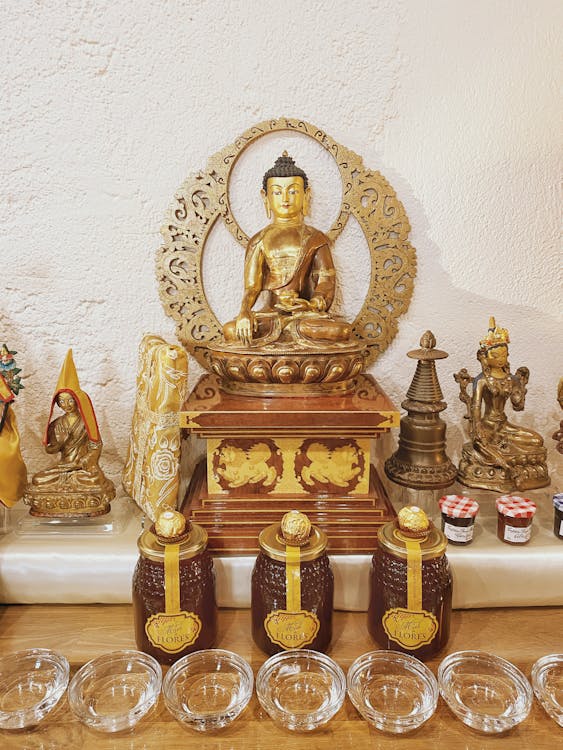 Quadro Buddha meditativo Gold [Consegna gratuita] –