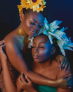 Beautiful Women with Flower Headdresses