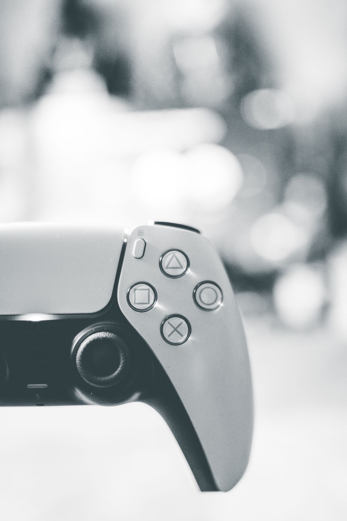 Close-up of a PlayStation 5 controller