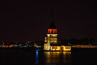 Maiden's Tower During Night Time