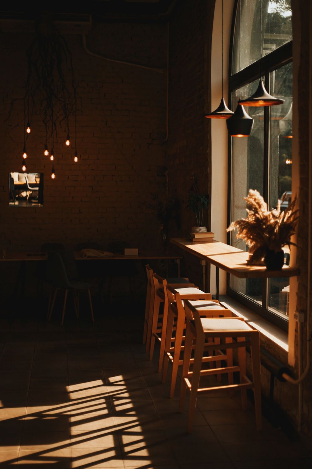 Warm rustic interior of Agarwal Cafe & Restaurant