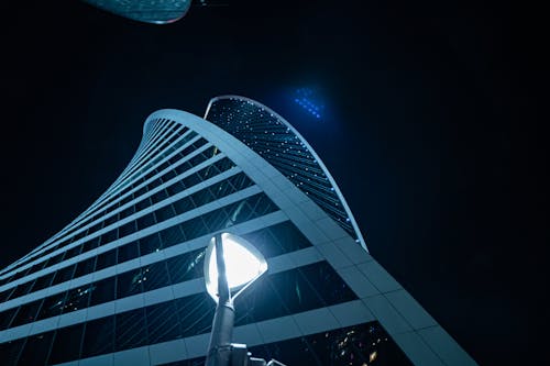 Free stock photo of building, city, night