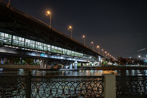 Kostnadsfri bild av bro, byggnad, natt