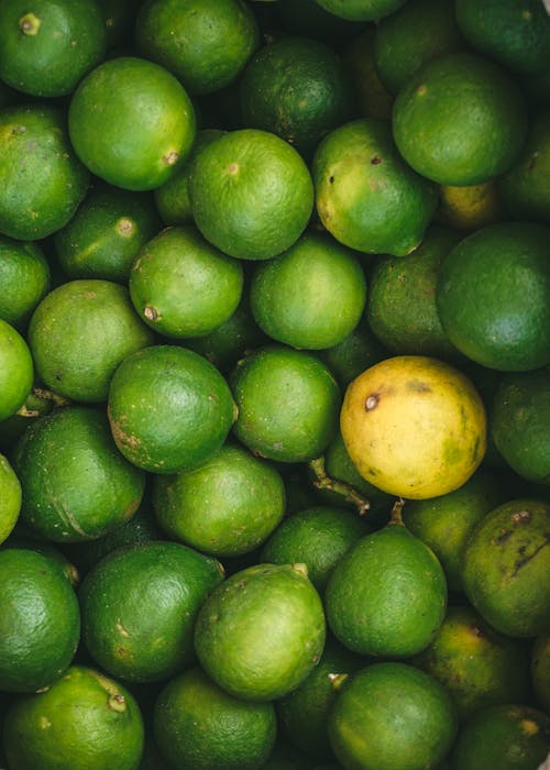 Close-Up Shot of Limes