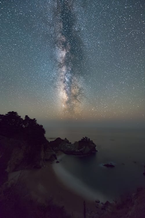 Ocean View During Night Time