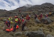 People Standing on the Mountain