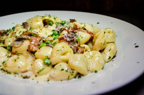 Free stock photo of alfredo, bacon, food