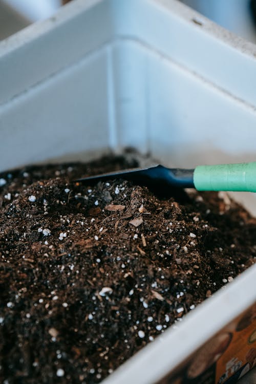 Free Compost Soil Used in Gardening Stock Photo