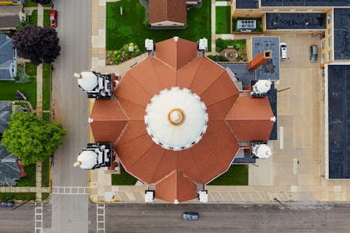 Fotobanka s bezplatnými fotkami na tému architektúra, budova, fotografia z dronu