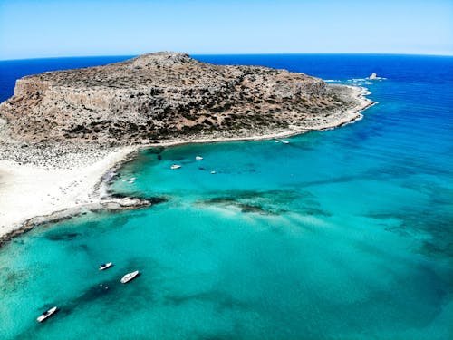 Akdeniz, balos plajı, drone içeren Ücretsiz stok fotoğraf