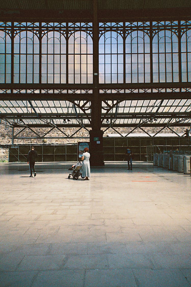 People Walking Inside Gare Du Nord Transit Railway Station