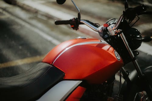 Free Red and Black Motorcycle Stock Photo