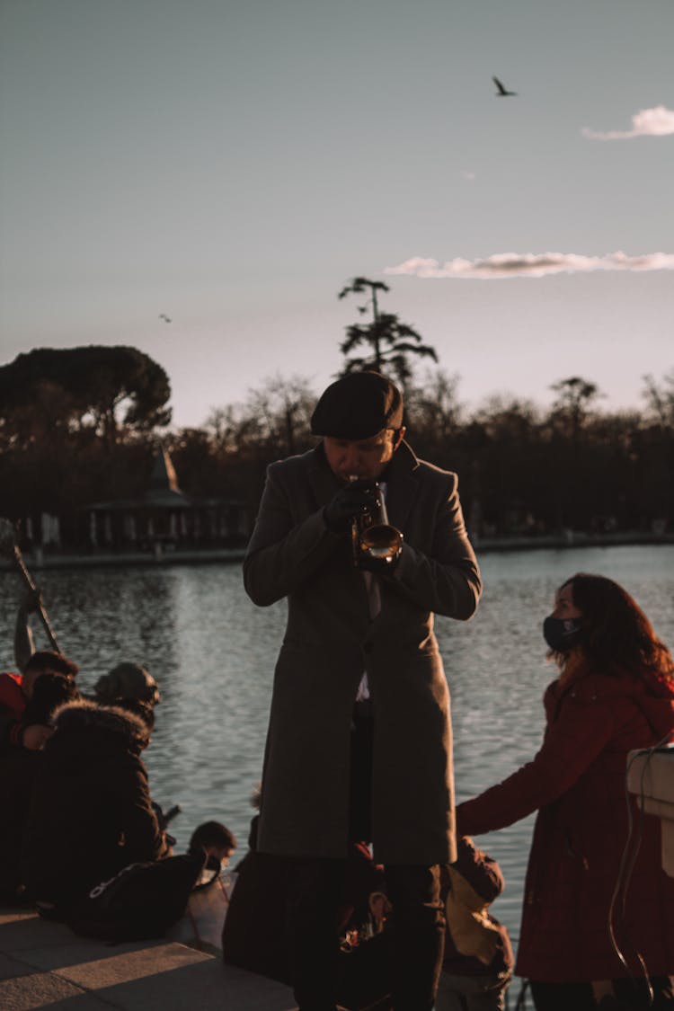 Man Playing Trumpet