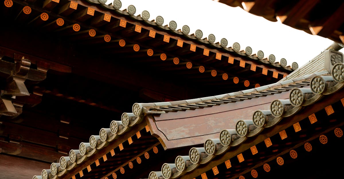 Detail Of Brown Wooden Roof