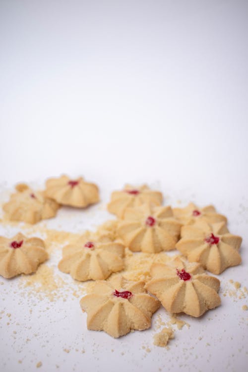 Free Star Shaped Cookies on White Surface Stock Photo