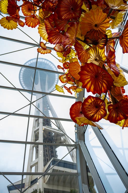 Free Low-Angle Shot of Space Needle Stock Photo