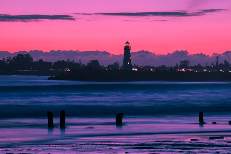 Lighthouse During Night