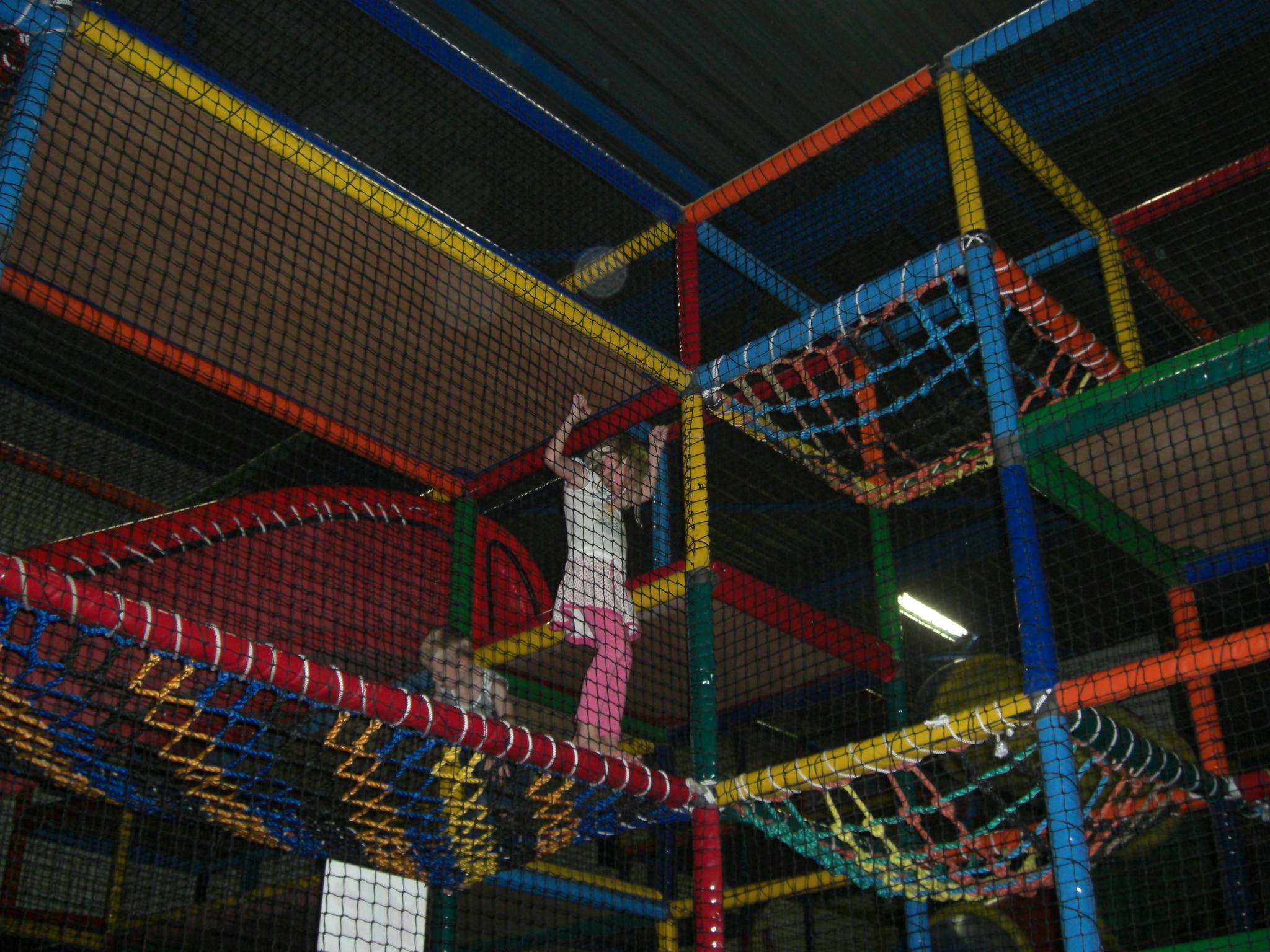 A girl playing in BOUNCE Dubai