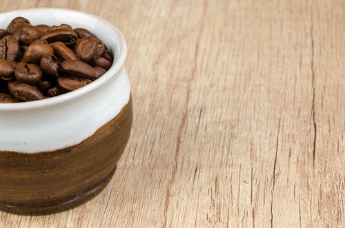 Free Coffee Beans in Bowl Stock Photo