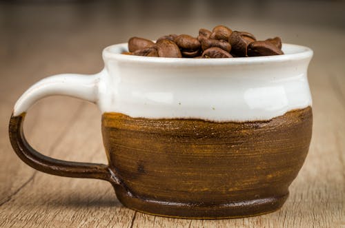Free Brown and White Cup Stock Photo