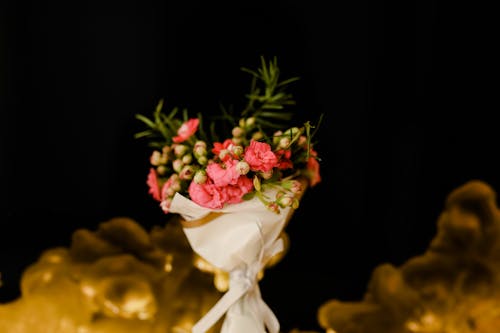 Close-Up Shot of a Bridal Bouquet