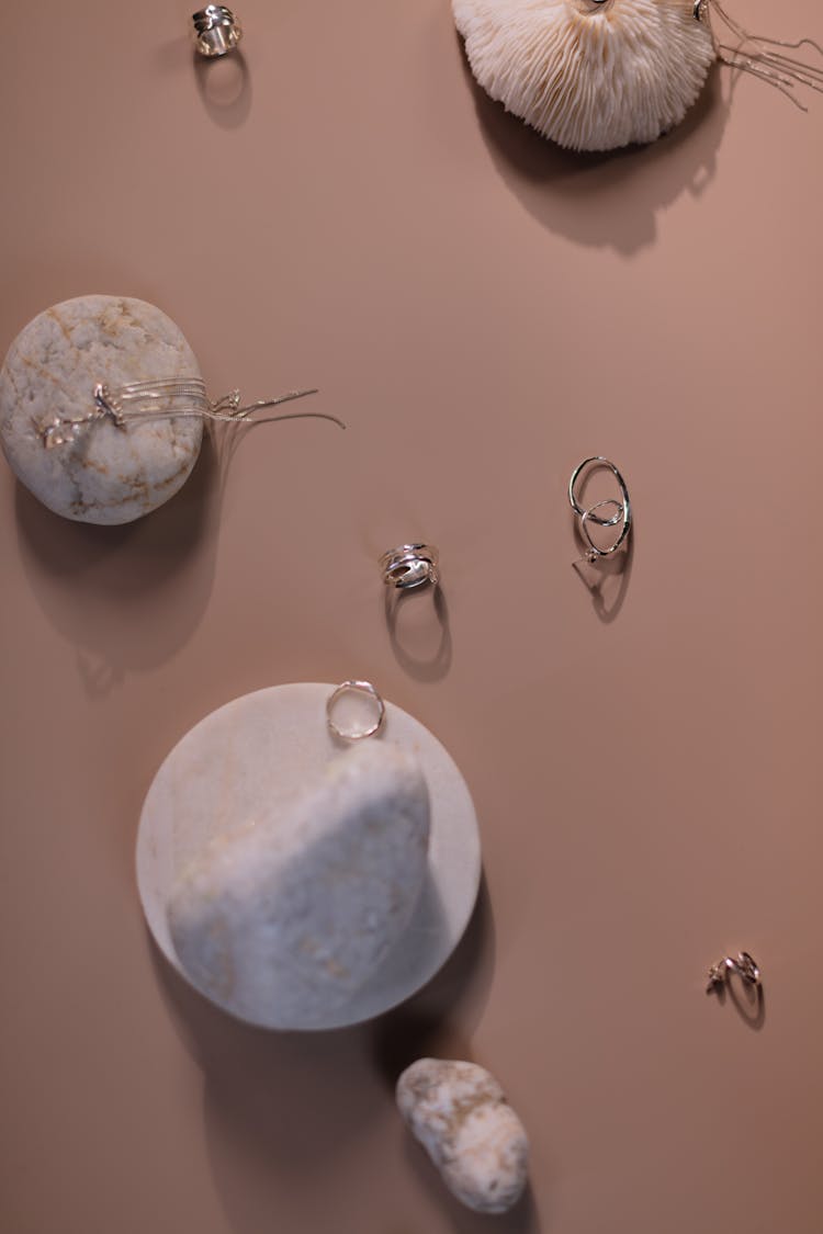 Display Of Silver Jewelry