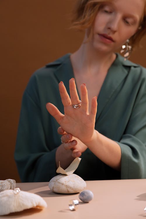 Woman Wearing Rings