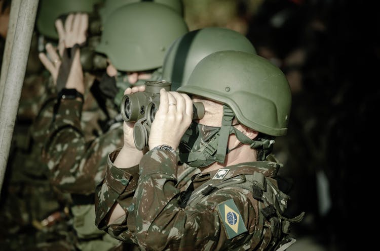 Soldiers With Binoculars