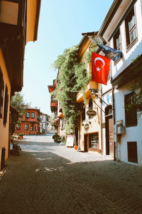 Turkish Flag in Alley
