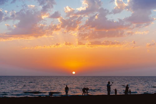 Základová fotografie zdarma na téma horizont, lidé, moře