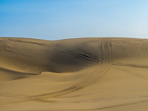 Brown Sand Under Blue Sky