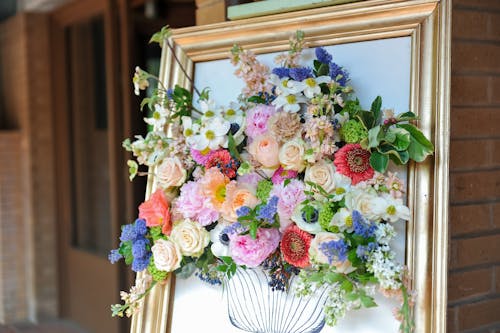 Free stock photo of decoration, frame, wedding flowers