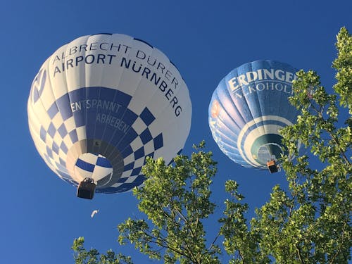 Free stock photo of balloons, blue, blue sky