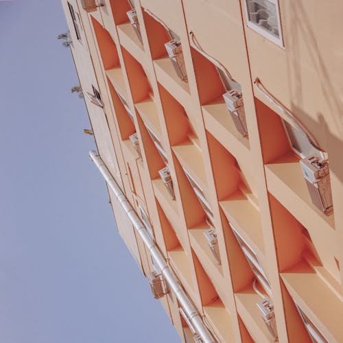Free Low Angle Photography of a High-rise Building Stock Photo