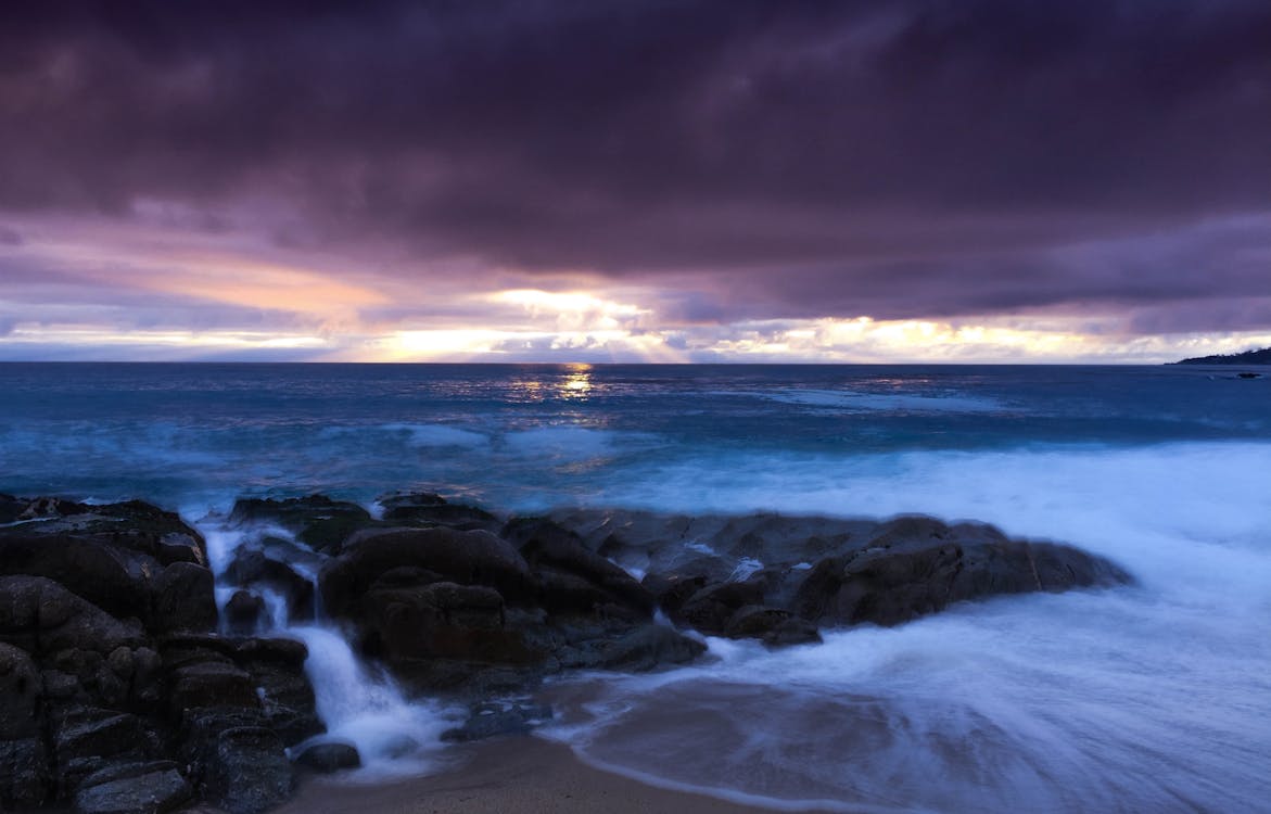Gratis lagerfoto af bølger, hav, himmel Lagerfoto