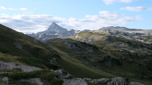  Mountain Ranges Under a Blue Sky