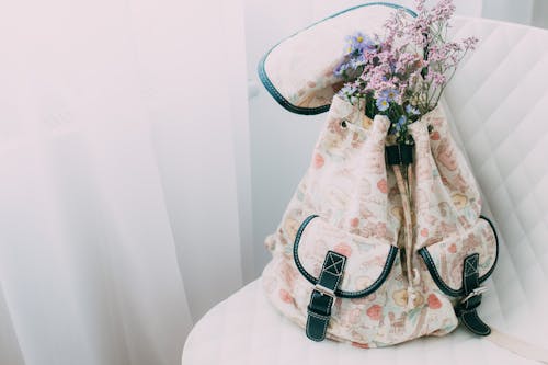 Pink and Purple Flowers in the Bag