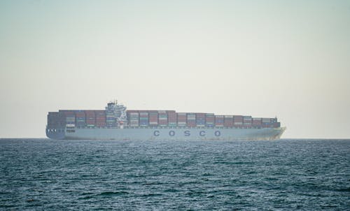 Cargo Ship Sailing on the Sea