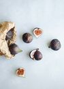 Brown and Black Round Fruits