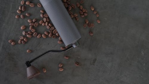 Coffee Beans and Coffee Grinder