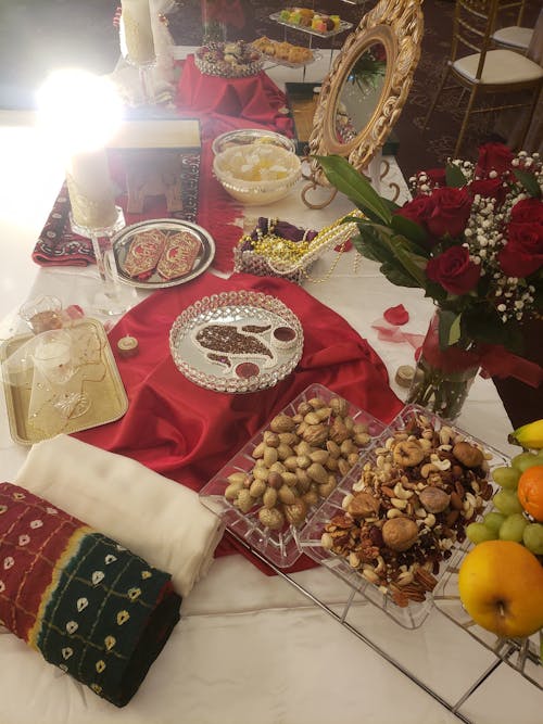 Бесплатное стоковое фото с еда, свадебный стол, стол
