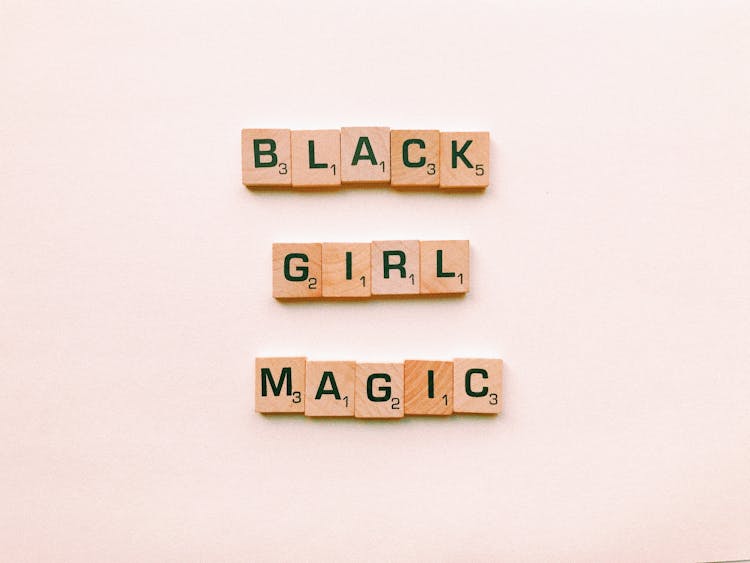 Black Girl Magic Text Decor