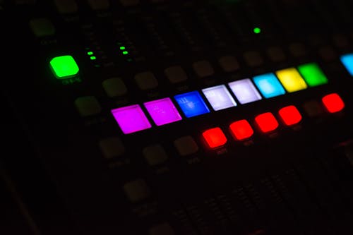 Free stock photo of audio, audio mixer, buttons